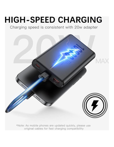 Cargador Portátil BONAI 10000mAh Carga Rápida USB-C