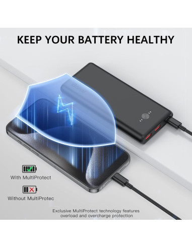 Cargador Portátil BONAI 10000mAh Carga Rápida USB-C