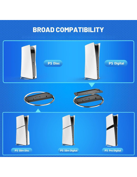 Soporte Vertical para Consola P5 Pro/Slim TanReginal - Estable y Minimalista