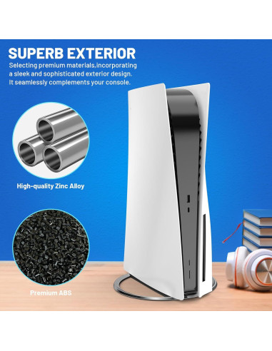 Soporte Vertical para Consola P5 Pro/Slim TanReginal - Estable y Minimalista