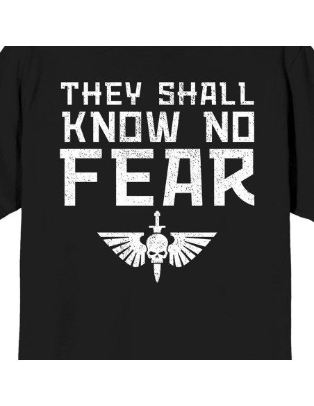 Camiseta Gráfica Negra Warhammer 40000 Hombre Talla Grande