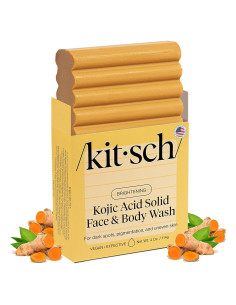 Jabón Aclarador Kitsch con Ácido Kójico y Cúrcuma 113g