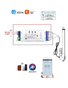 Interruptor Relé Inalámbrico WiFi MHCOZY 2 Canales Control Remoto 2