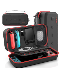 Funda de transporte OIVO para Nintendo Switch OLED roja