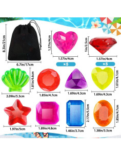 18 Juguetes de Gemas de Buceo Vellibring para Niños 2