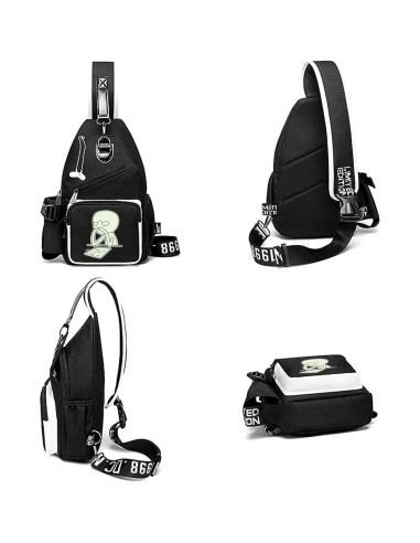 Bolsa Cruzada Luminosa Xinveen 33x18 cm Multifuncional