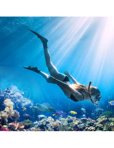 Equipo de Snorkel LITTLEJSY 180 Máscara y Tubo Seco