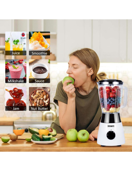 Batidora de Cocina JUSANTE 500W Jarra 1.5L 2 Velocidades
