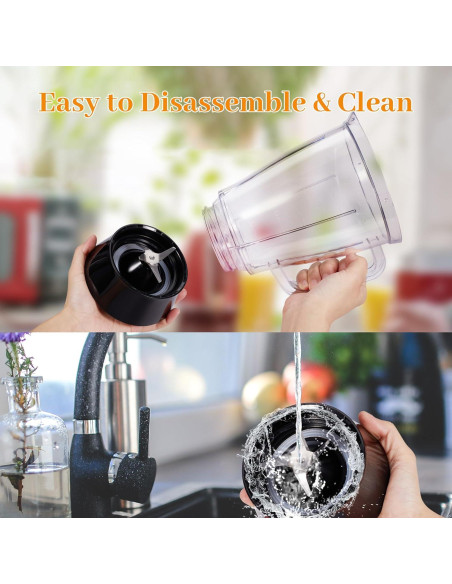 Batidora de Cocina JUSANTE 500W Jarra 1.5L 2 Velocidades