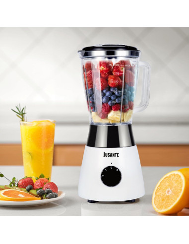 Batidora de Cocina JUSANTE 500W Jarra 1.5L 2 Velocidades
