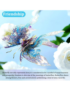 Rompecabezas 3D de Metal Microworld Mariposa Amistad 2