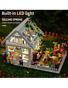 Set de Construcción Casa de Flores LED Shantou 758 Piezas 2