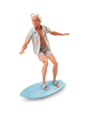 Muñeco Ken Barbie Película Conjunto Playa Tabla Surf