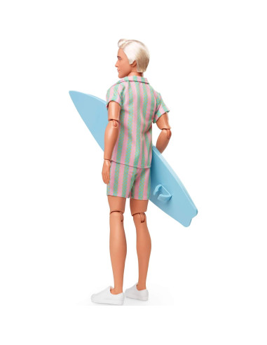 Muñeco Ken Barbie Película Conjunto Playa Tabla Surf
