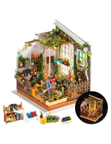 Kit Casa Miniatura Rolife Jardín de Miller 19.5x18.3x20.8cm