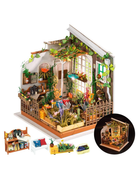 Kit Casa Miniatura Rolife Jardín de Miller 19.5x18.3x20.8cm