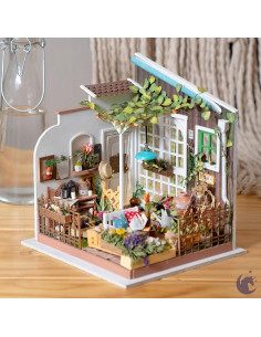 Kit Casa Miniatura Rolife Jardín de Miller 19.5x18.3x20.8cm 2