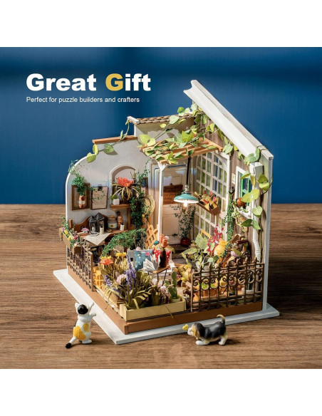 Kit Casa Miniatura Rolife Jardín de Miller 19.5x18.3x20.8cm