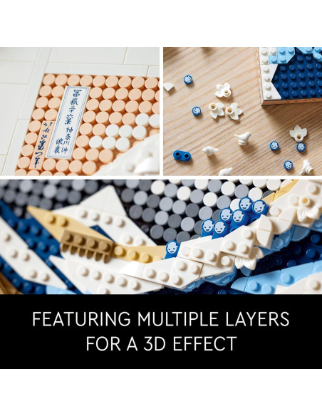 LEGO Art Hokusai 31208 - Gran Ola 3D Decoración DIY