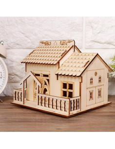 Casa Alcancía Buachois Miniatura 13x14x15cm con Luz 2