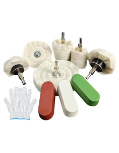 Kit de Ruedas de Pulido Neeki 9 Piezas para Metal y Madera