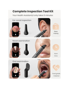 BEBIRD R1 Limpiador de Oídos con Cámara 1080P y LED 2