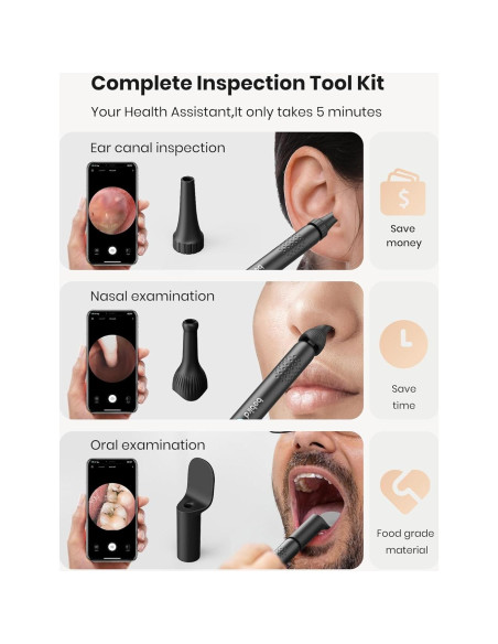 BEBIRD R1 Limpiador de Oídos con Cámara 1080P y LED