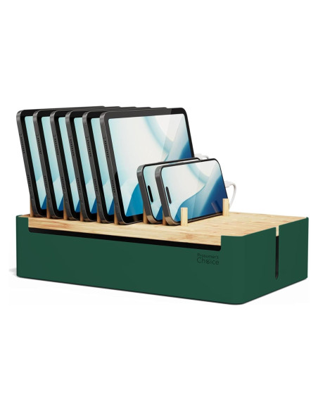 Estación de Carga de Bambú Prosumer's Choice - Organizador Múltiple