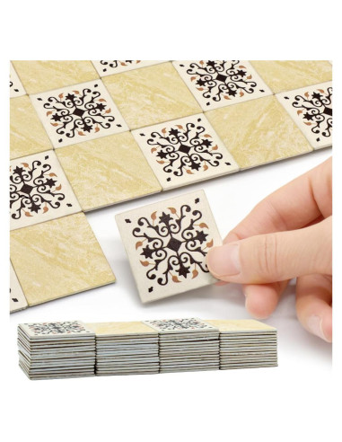 Baldosas para Casa de Muñecas iLAND 60 Piezas Doble Cara