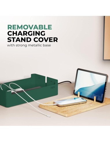 Estación de Carga de Bambú Prosumer's Choice - Organizador Múltiple