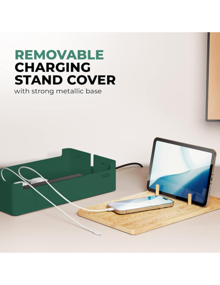 Estación de Carga de Bambú Prosumer's Choice - Organizador Múltiple