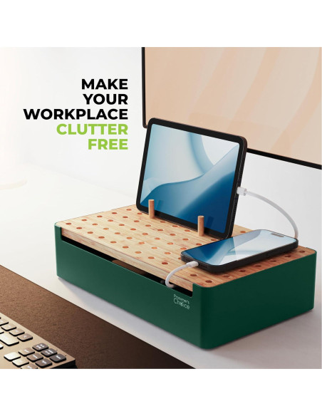 Estación de Carga de Bambú Prosumer's Choice - Organizador Múltiple