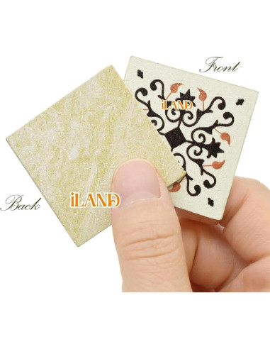 Baldosas para Casa de Muñecas iLAND 60 Piezas Doble Cara