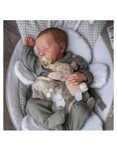 Muñeca de Bebé Reborn JIZHI 43 cm Silicona Cuerpo Completo