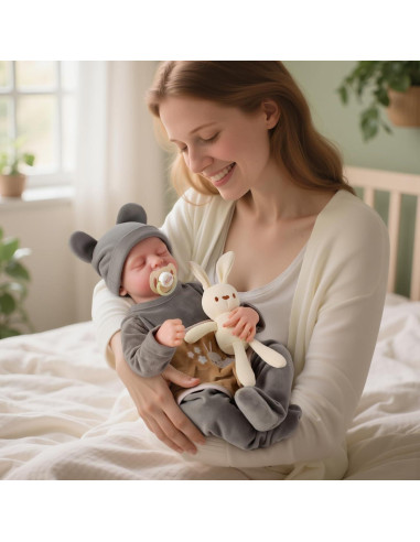 Muñeca de Bebé Reborn JIZHI 43 cm Silicona Cuerpo Completo