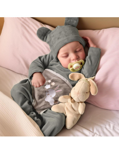 Muñeca de Bebé Reborn JIZHI 43 cm Silicona Cuerpo Completo