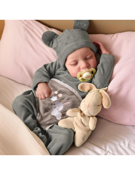 Muñeca de Bebé Reborn JIZHI 43 cm Silicona Cuerpo Completo