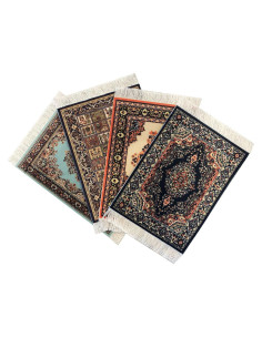 Juego de 4 Alfombras Miniatura Inusitus 15x10 cm Decorativas