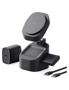 Cargador Inalámbrico 3 en 1 iWALK para iPhone y Apple Watch