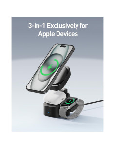 Cargador Inalámbrico 3 en 1 iWALK para iPhone y Apple Watch 2