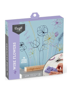 Kit de Manualidades Craft Crush - Flores de Alambre 25 cm