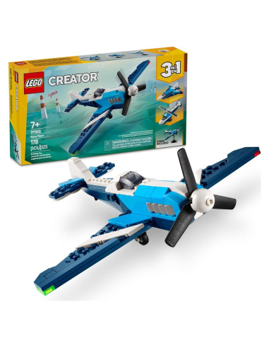 LEGO Creator Avión de Carreras 3 en 1 - 178 Piezas