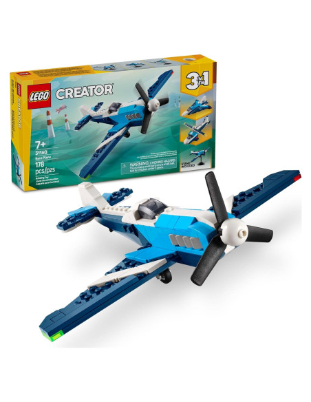 LEGO Creator Avión de Carreras 3 en 1 - 178 Piezas