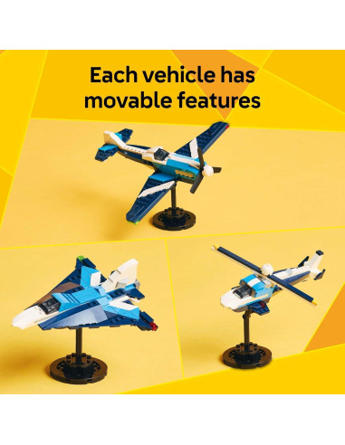 LEGO Creator Avión de Carreras 3 en 1 - 178 Piezas