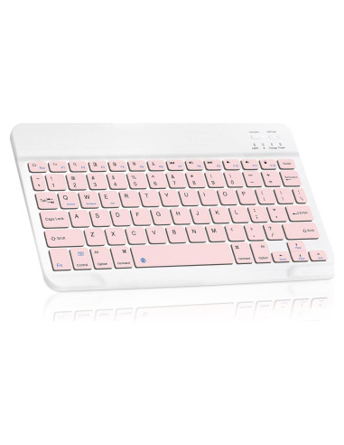 Teclado Bluetooth UrbanX KB030 Rosa para Tablets y Smartphones