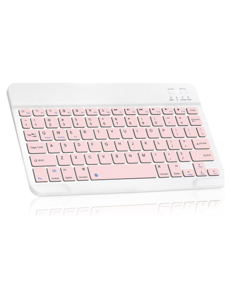 Teclado Bluetooth UrbanX KB030 Rosa para Tablets y Smartphones