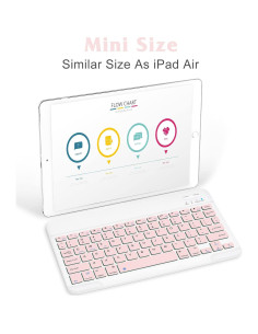 Teclado Bluetooth UrbanX KB030 Rosa para Tablets y Smartphones 2