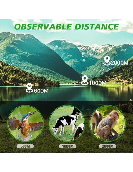 Telescopio Monocular Pankoo 16X52 HD Compacto para Aventura