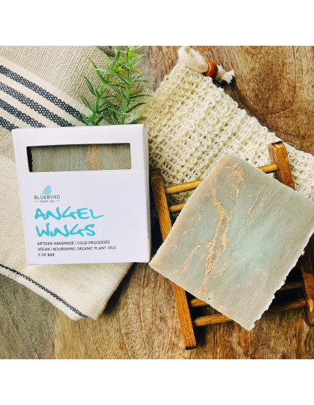 Barra de Jabón Natural Bluebyrd Soap Co. para Niños - Fragancia Ángel