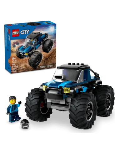 LEGO Ciudad Camión Monstruo Azul 60402 - Juguete Todo Terreno